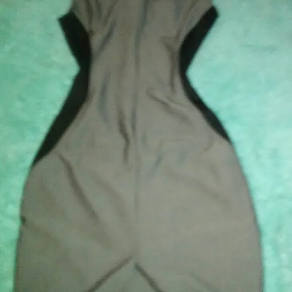 Size 7 Black & Grey Color Block Dress - Picture 8 of 10